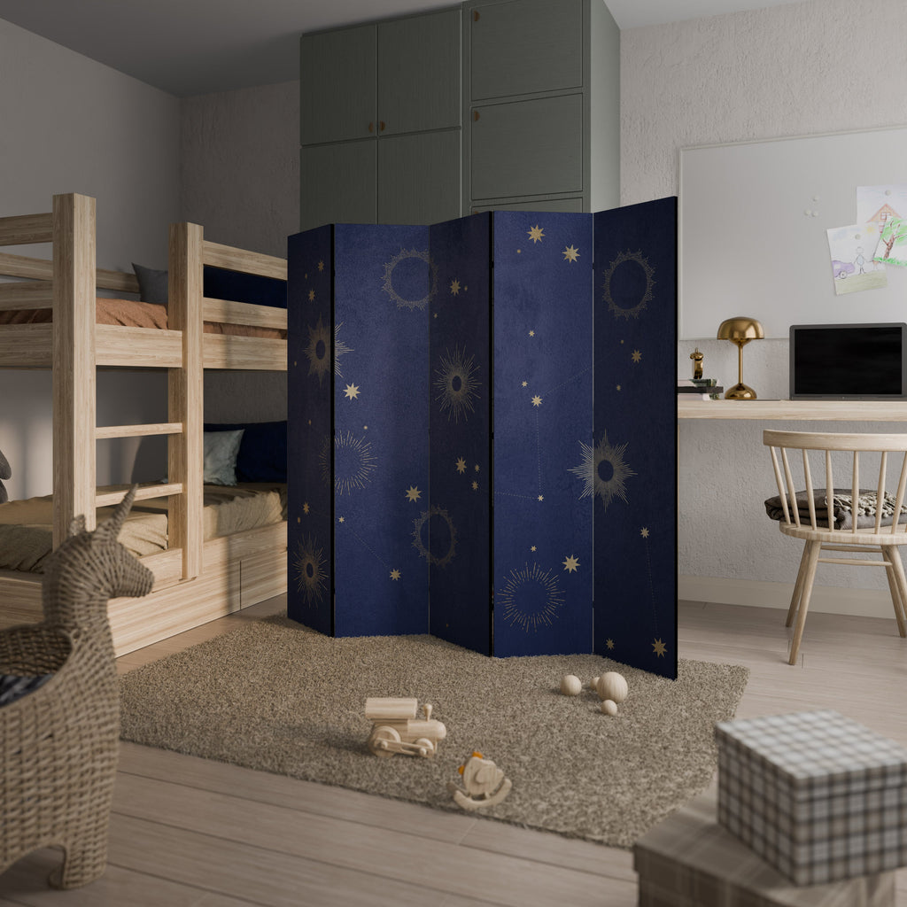 MIDNIGHT PATH Biombo Decorativo de 5 Painéis