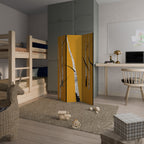 BIRCH ABSTRACT Biombo Decorativo de 3 Painéis