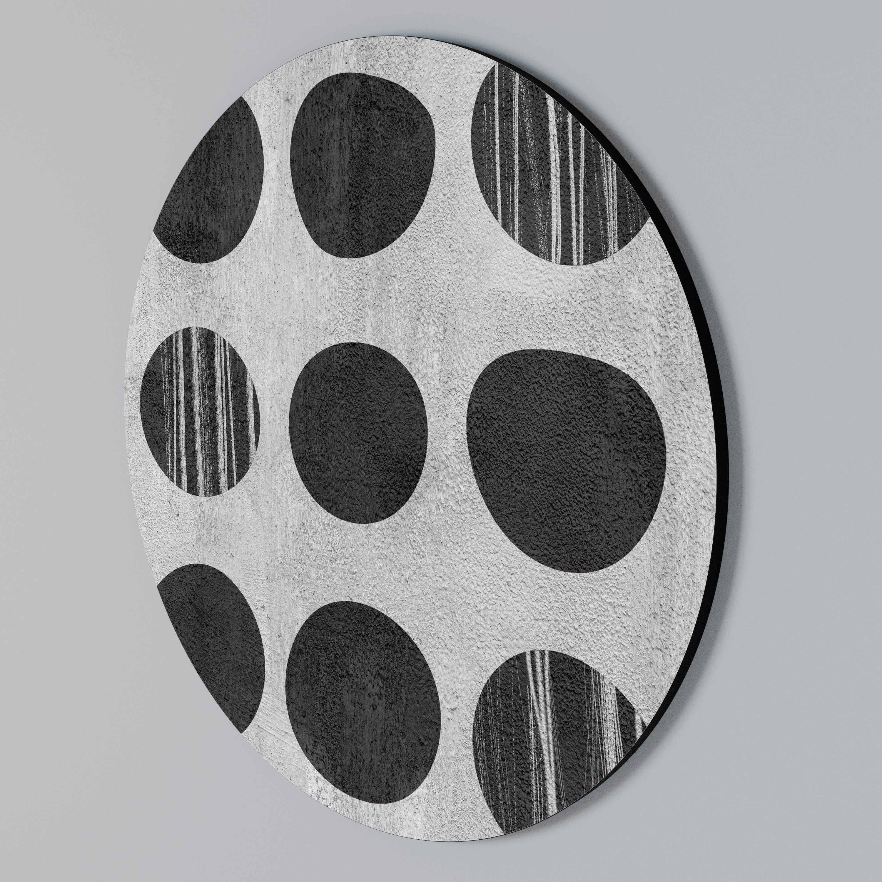 GHOSTLY GRADIENTS Arte de Parede Redonda