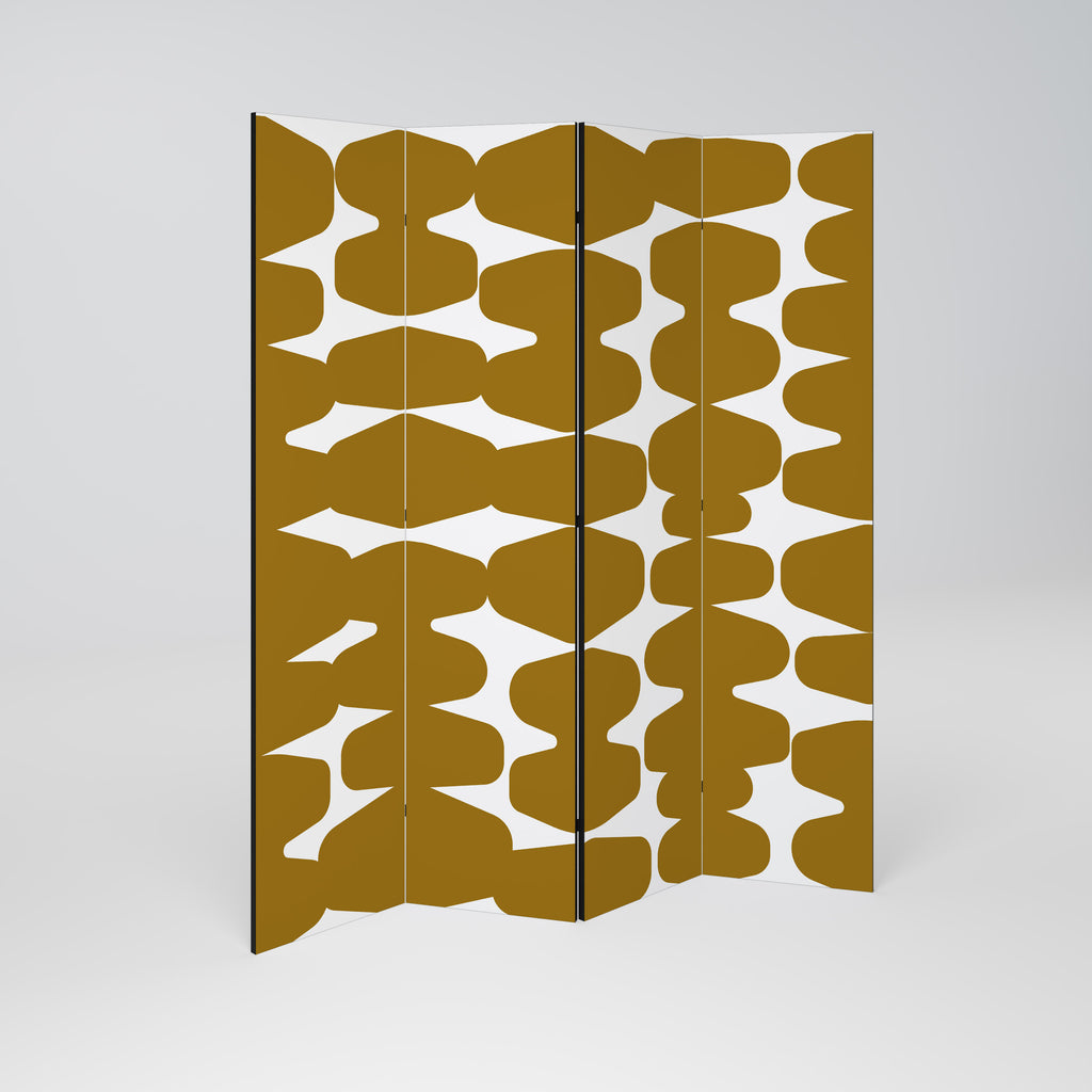 MOLTEN ECHOES 4-Panel Room Divider