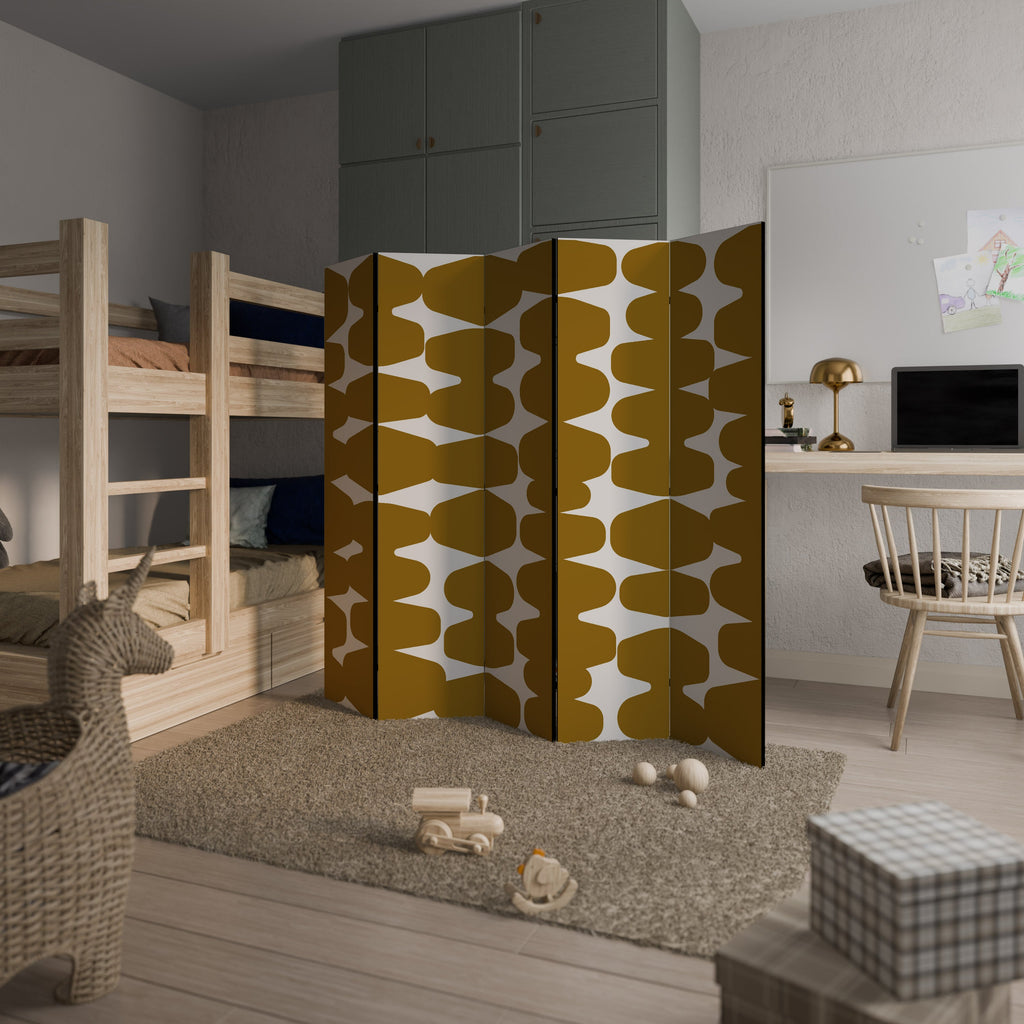 MOLTEN ECHOES Biombo Decorativo de 5 Painéis