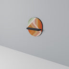 GRADIENT PICKS Prateleira Oval Decorativa em Acabamento Preto