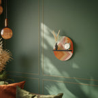 GRADIENT PICKS Prateleira Oval Decorativa em Acabamento Preto