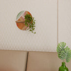 GRADIENT PICKS Prateleira Oval Decorativa em Efeito Carvalho