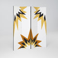 EXPLOSIVE HARMONY Decorative 4-Panel Room Divider