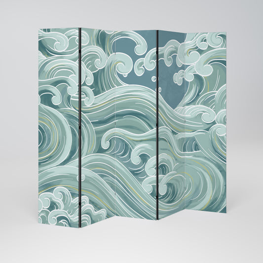 ASIAN SWAY Biombo de 5 Painéis