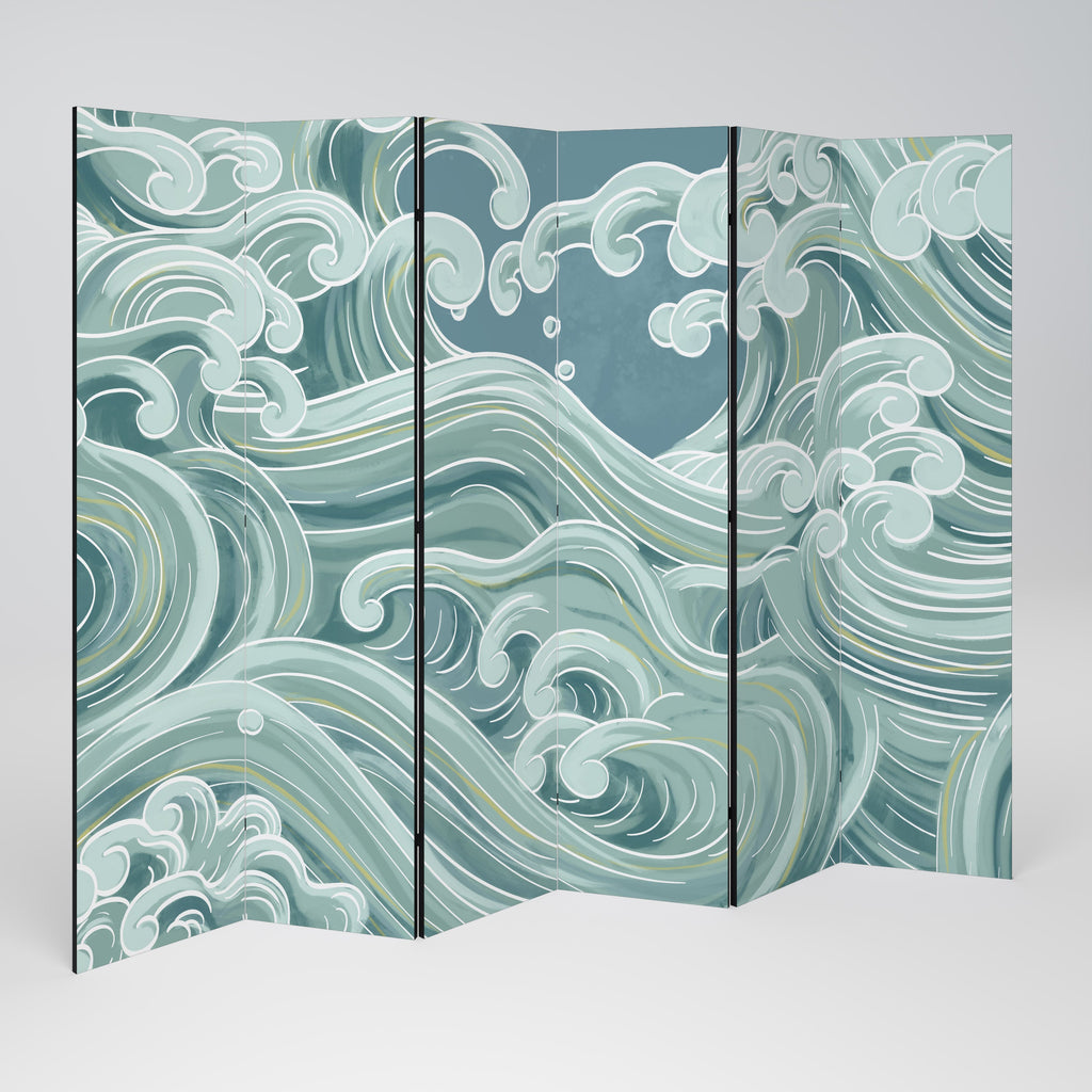 ASIAN SWAY Decorative 6-Panel Room Divider