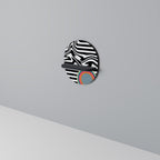 SPECTRA SHOWCASE Prateleira Oval Decorativa em Acabamento Preto