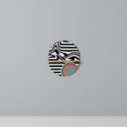 SPECTRA SHOWCASE Prateleira Oval Decorativa em Efeito Carvalho