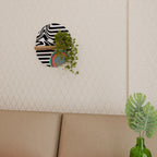 SPECTRA SHOWCASE Prateleira Oval Decorativa em Efeito Carvalho