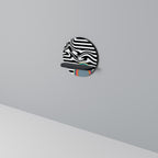 SPECTRA SHOWCASE Round Art Shelf In Black Finish