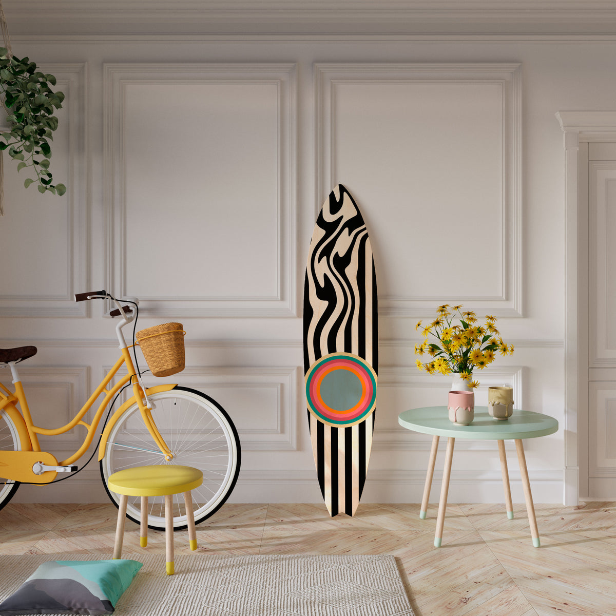 SPECTRA SHOWCASE Painel Decorativo Prancha de Surf