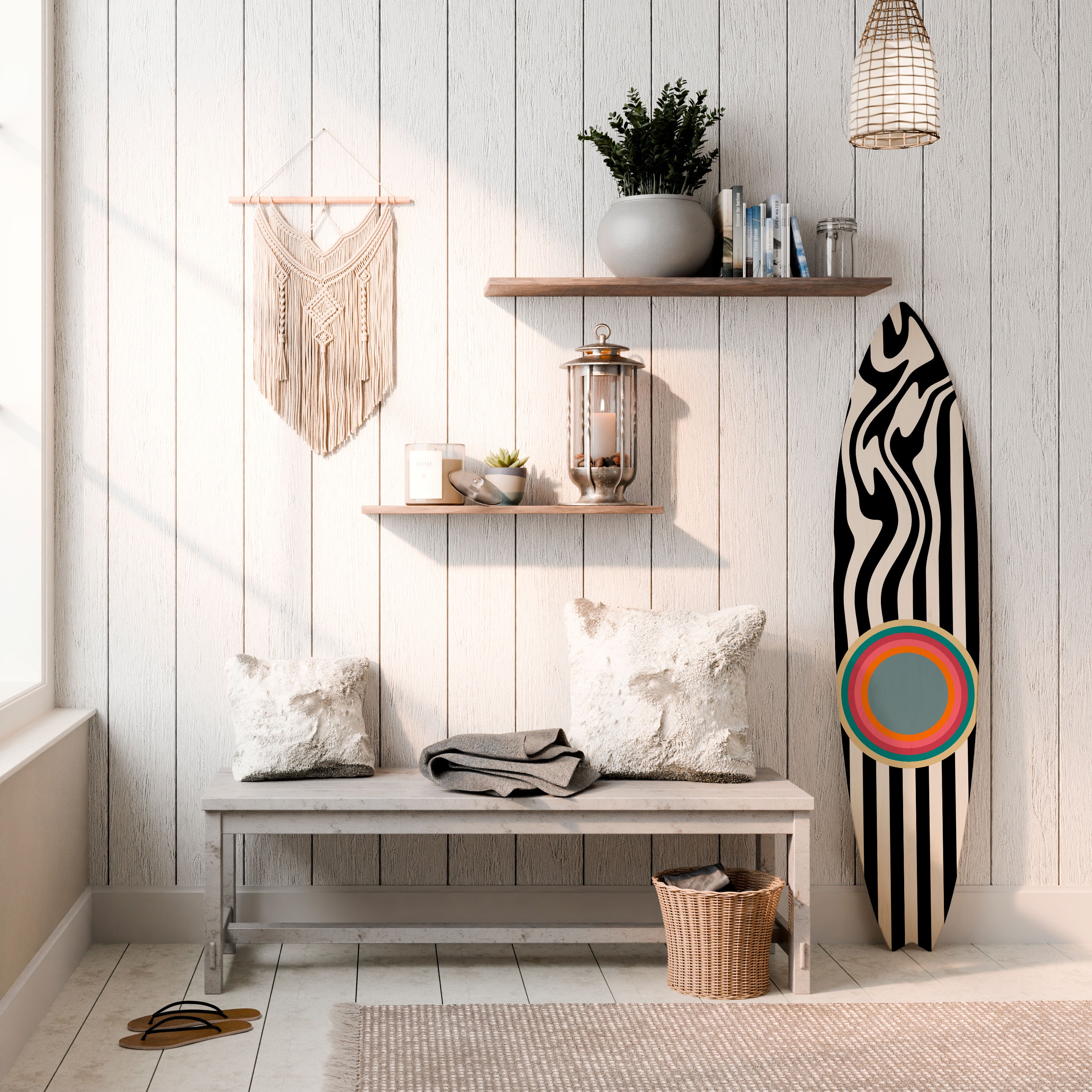 SPECTRA SHOWCASE Painel Decorativo Prancha de Surf
