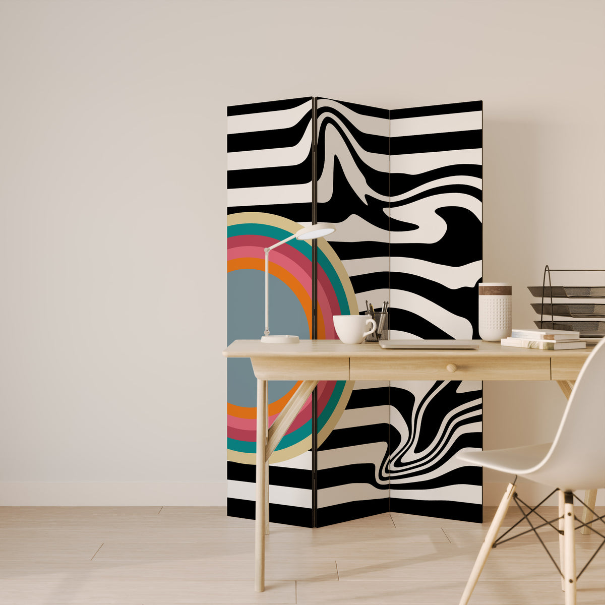 SPECTRA SHOWCASE Biombo de 3 Painéis