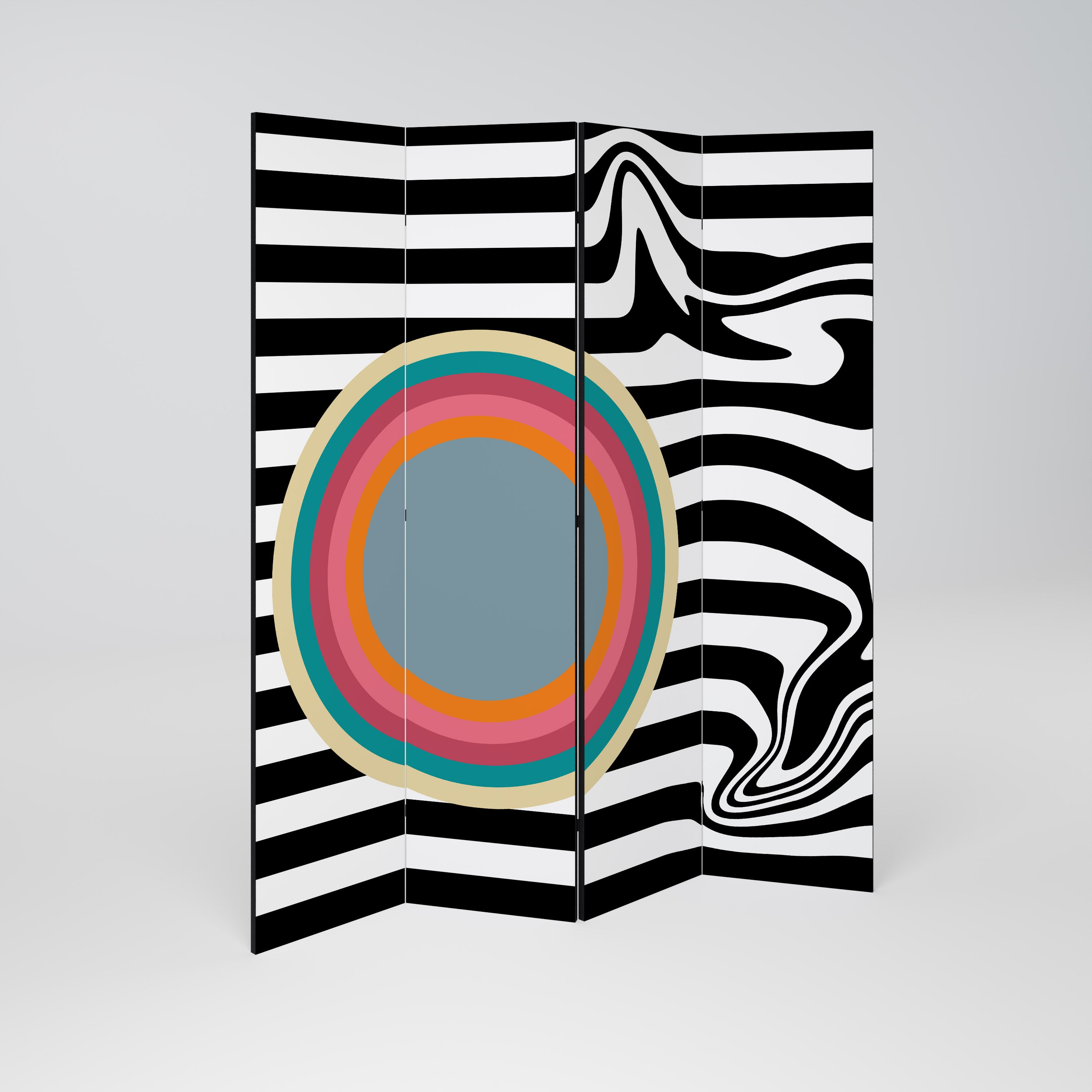 SPECTRA SHOWCASE Biombo de 4 Painéis