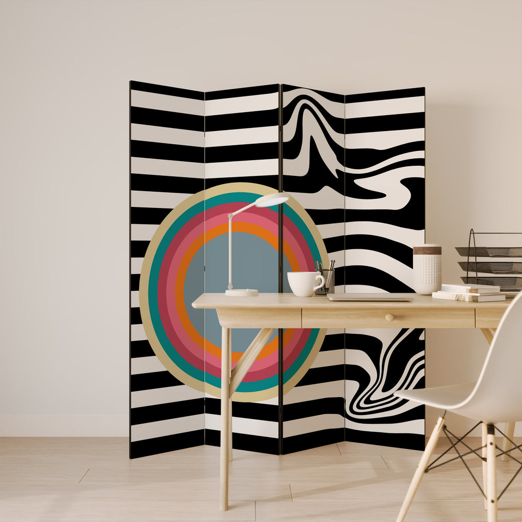 SPECTRA SHOWCASE Biombo Decorativo de 4 Painéis