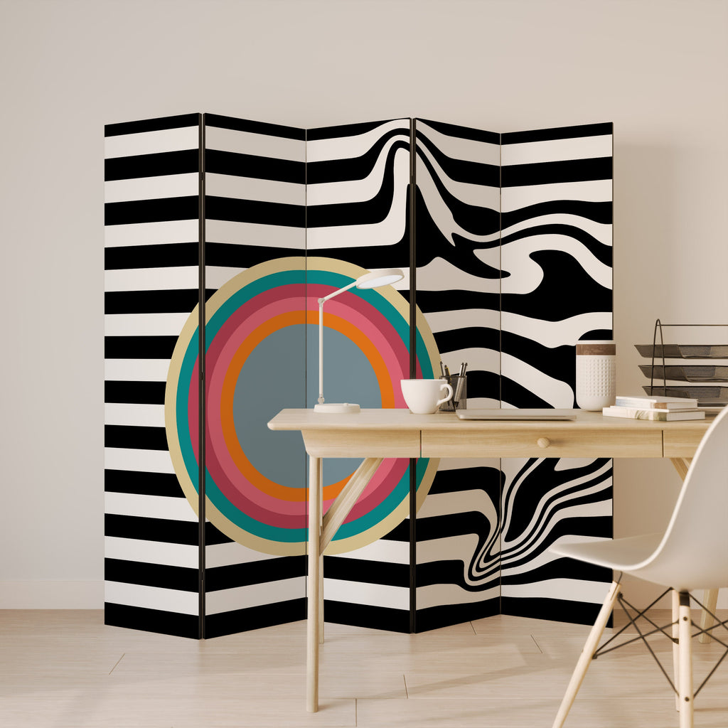 SPECTRA SHOWCASE Biombo Decorativo de 5 Painéis