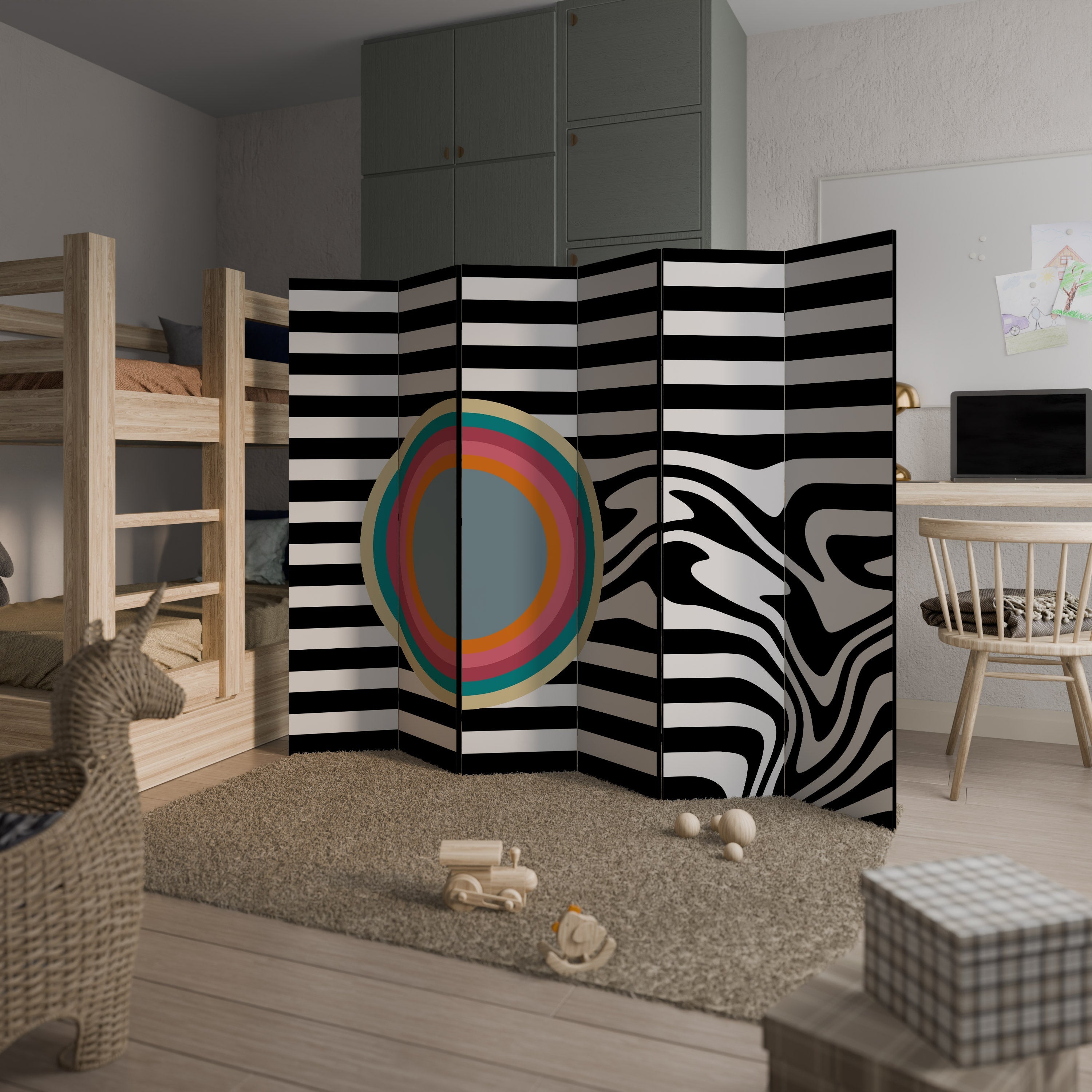 SPECTRA SHOWCASE Biombo Decorativo de 6 Painéis