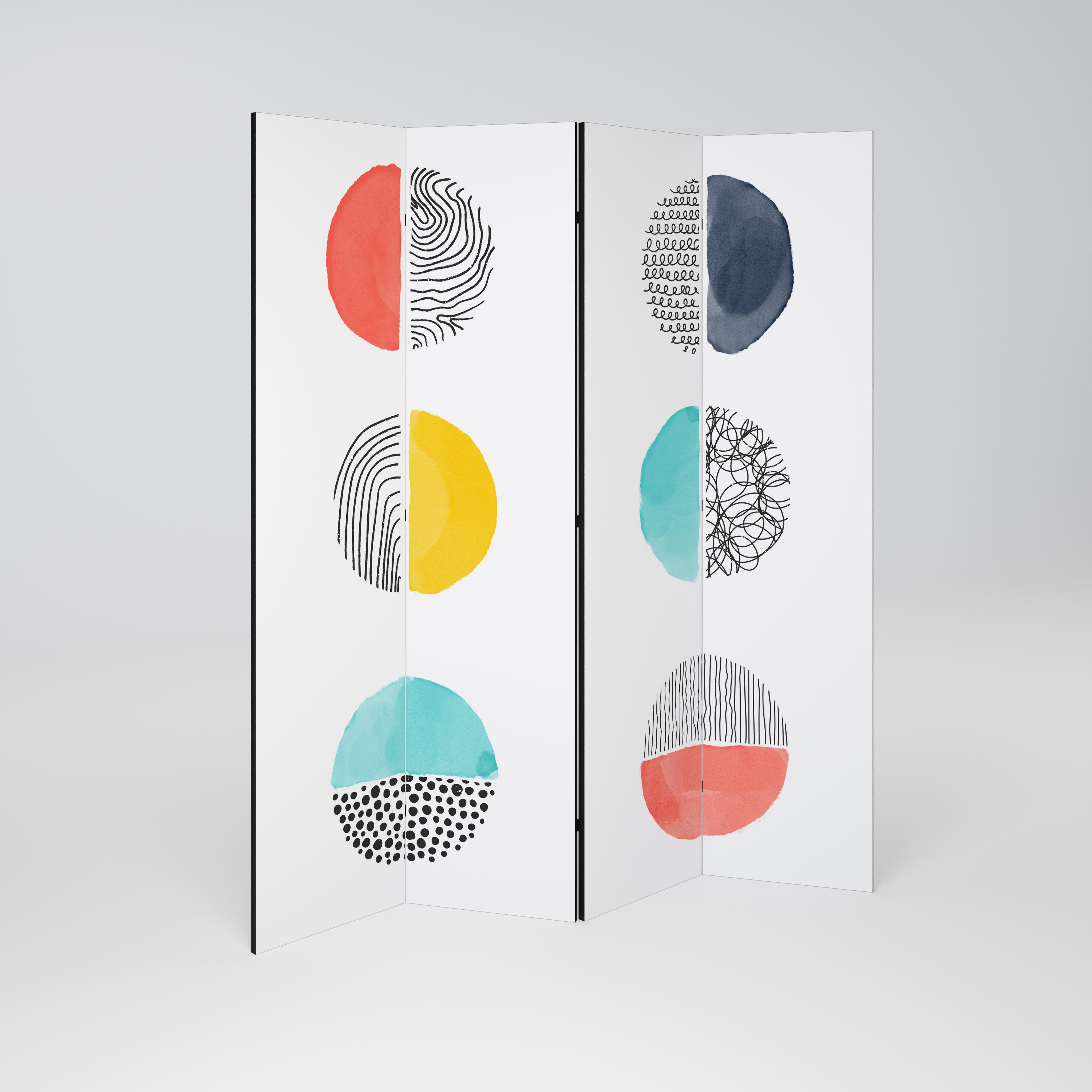 SHAPESHIFT TREASURES 4-Panel Room Divider