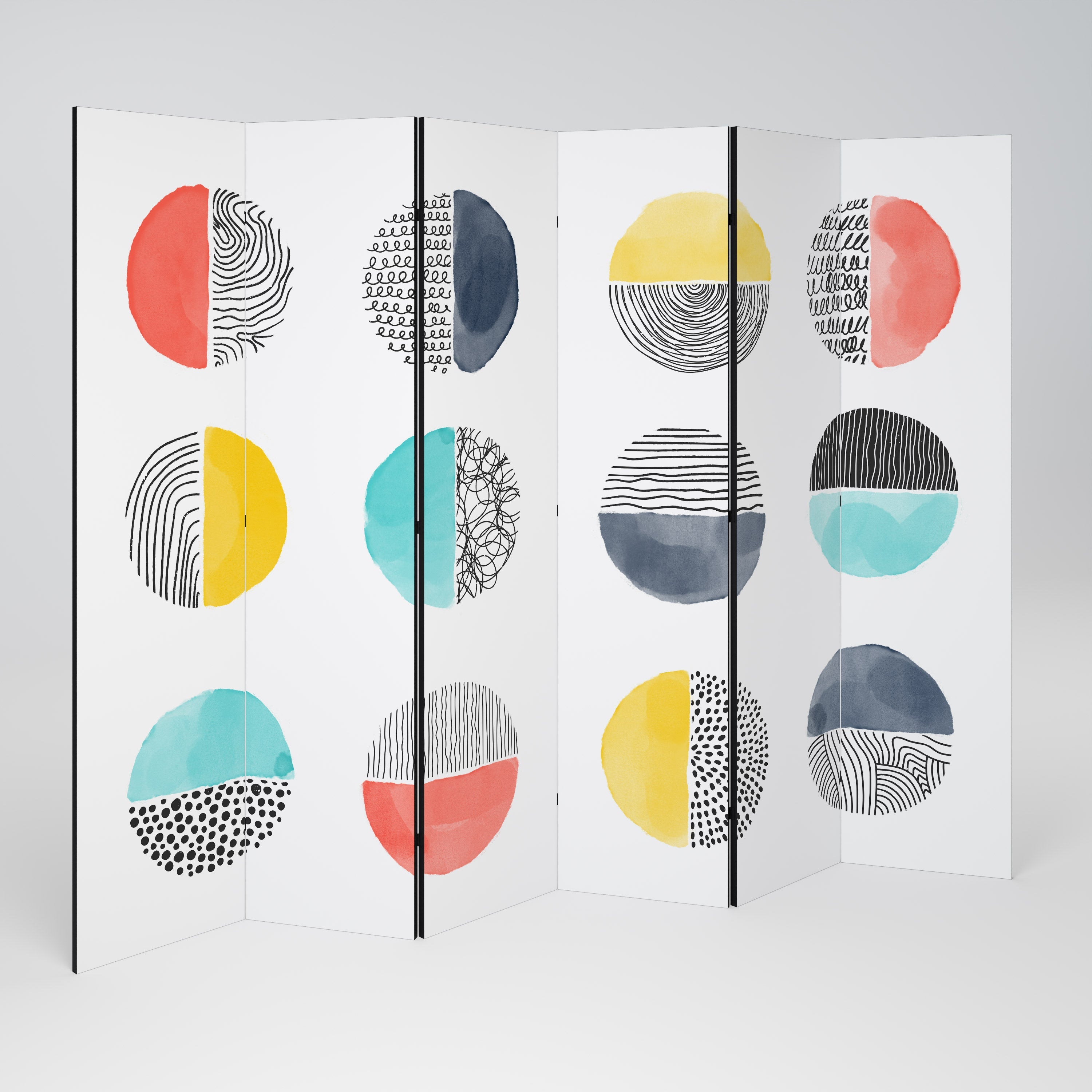 SHAPESHIFT TREASURES Biombo Decorativo de 6 Painéis