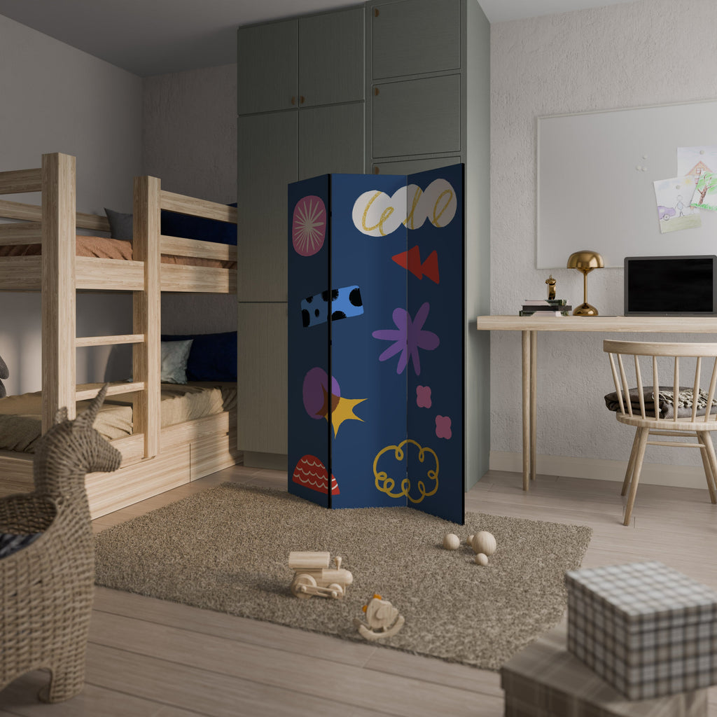 DREAMY HUMOR Biombo Decorativo de 3 Painéis