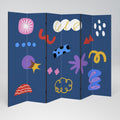 DREAMY HUMOR Decorative 6-Panel Room Divider