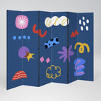 DREAMY HUMOR Decorative 6-Panel Room Divider