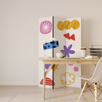 DREAMY MOOD Biombo Decorativo de 3 Painéis