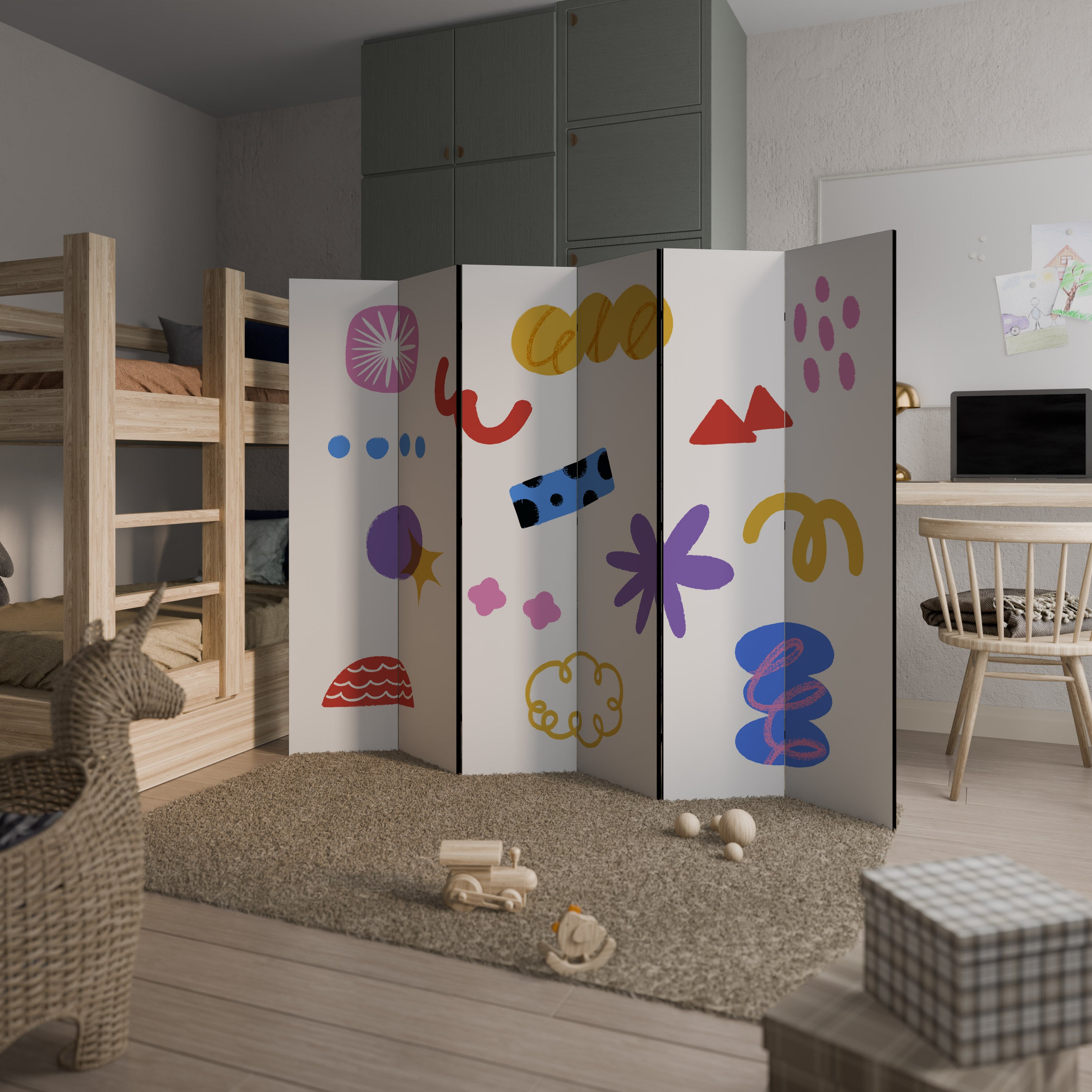 DREAMY MOOD 6-Panel Room Divider