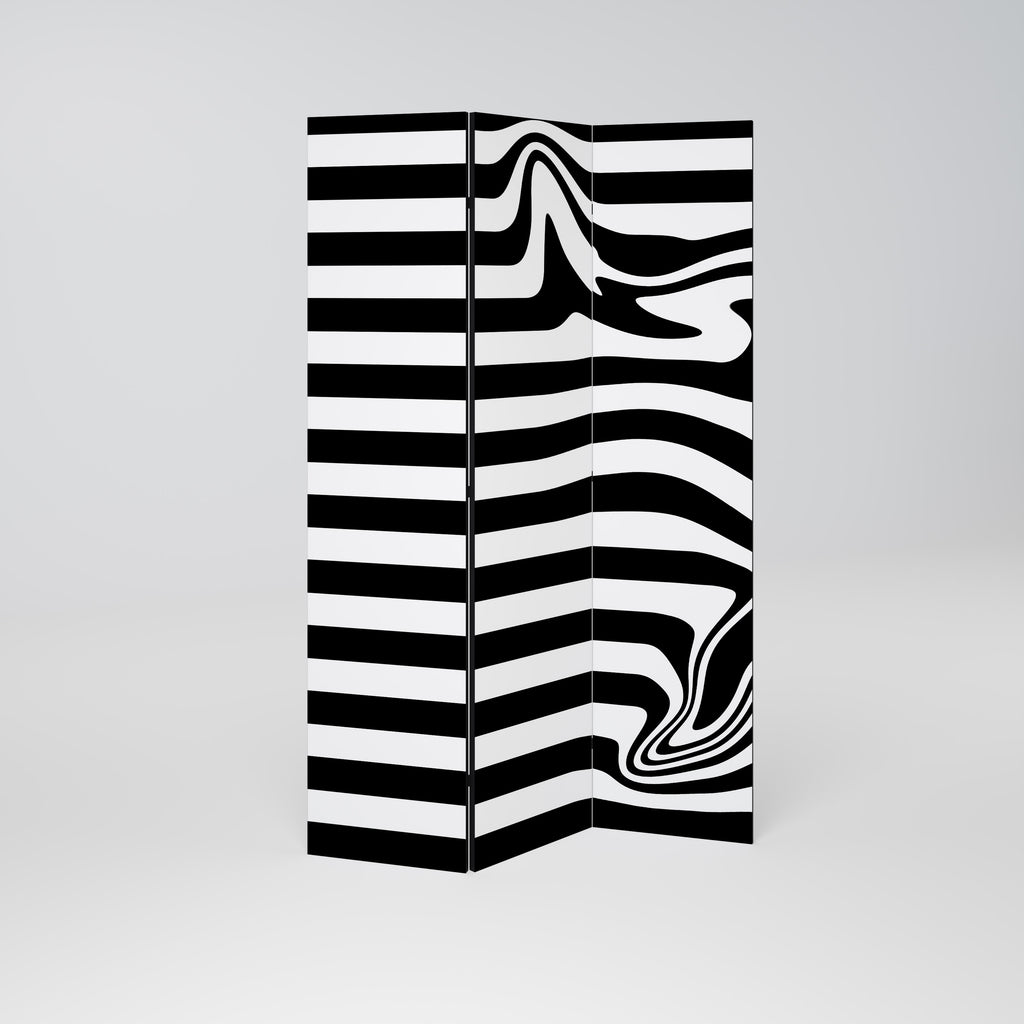 POLYLINE FUZZY Biombo de 3 Painéis