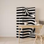 POLYLINE FUZZY Biombo Decorativo de 3 Painéis