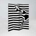 POLYLINE FUZZY Biombo Decorativo de 4 Painéis