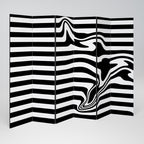 POLYLINE FUZZY Biombo Decorativo de 6 Painéis