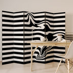 POLYLINE FUZZY Biombo Decorativo de 6 Painéis