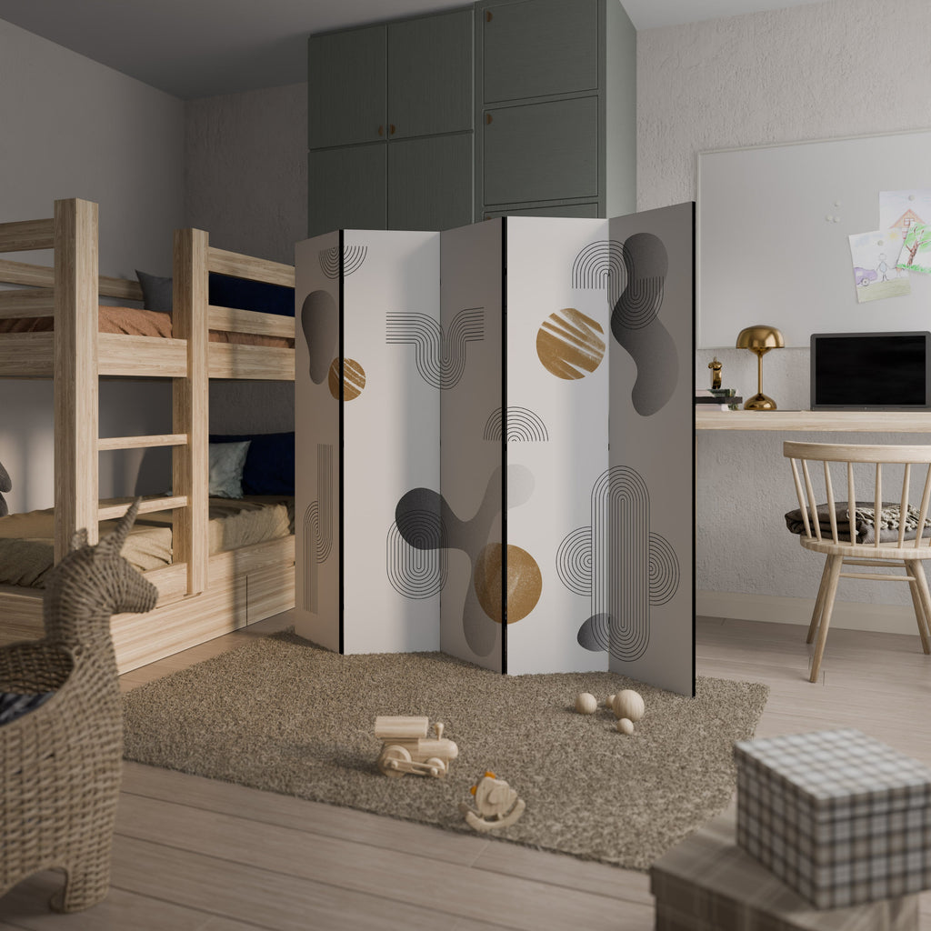 CLEAR CREATIONS Biombo Decorativo de 5 Painéis