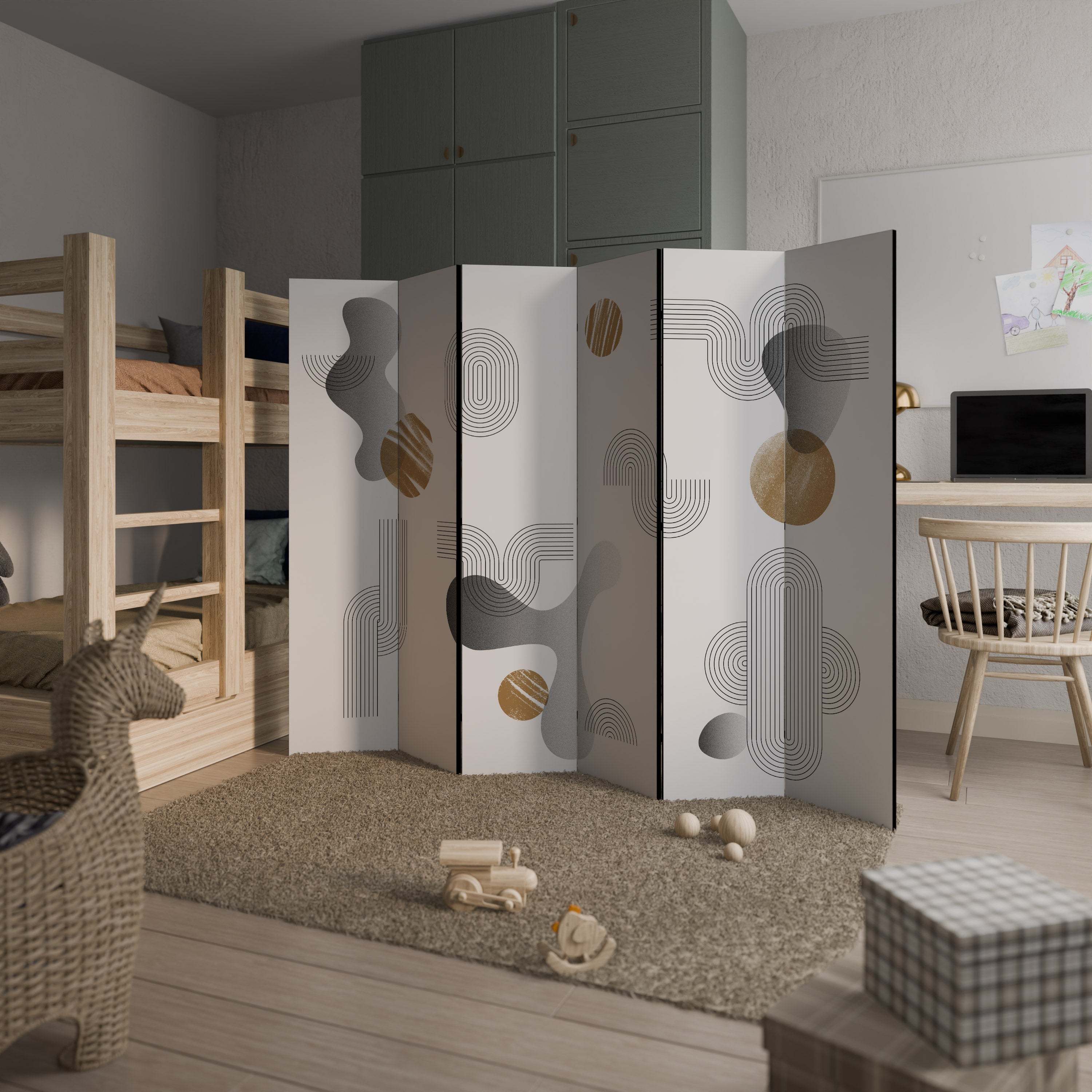 CLEAR CREATIONS 6-Panel Room Divider