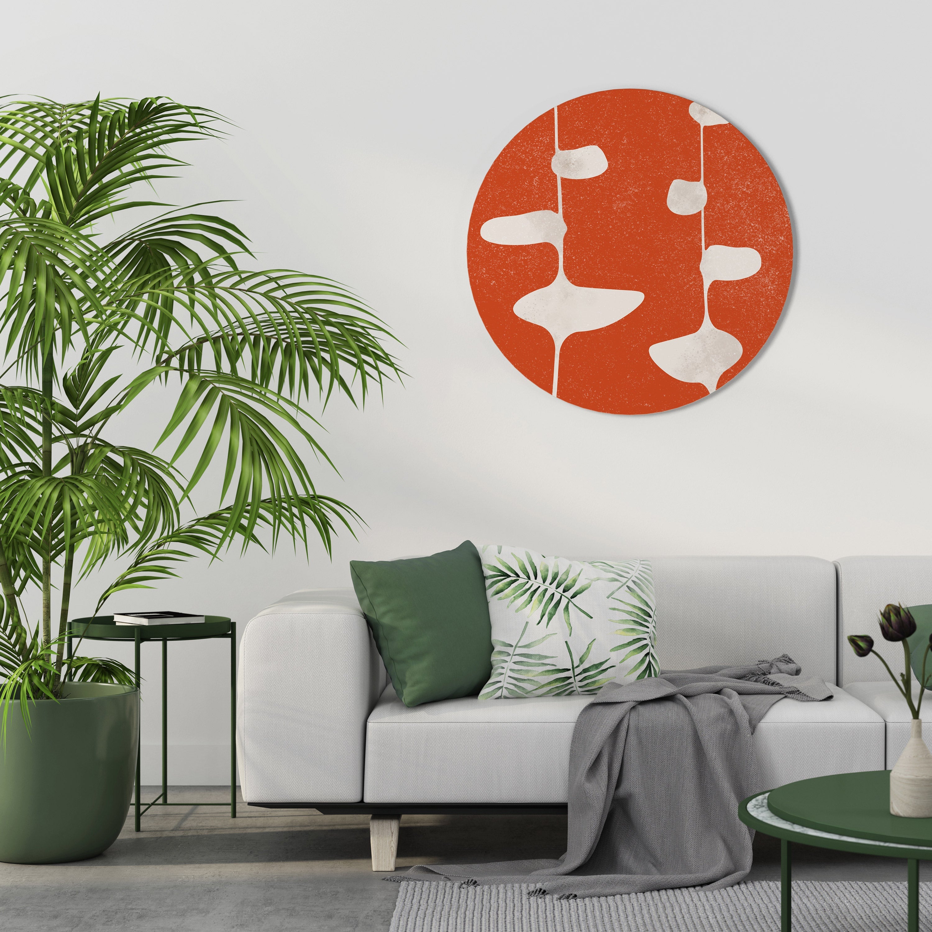 COURAGE MOLD Quadro Redondo Decorativo