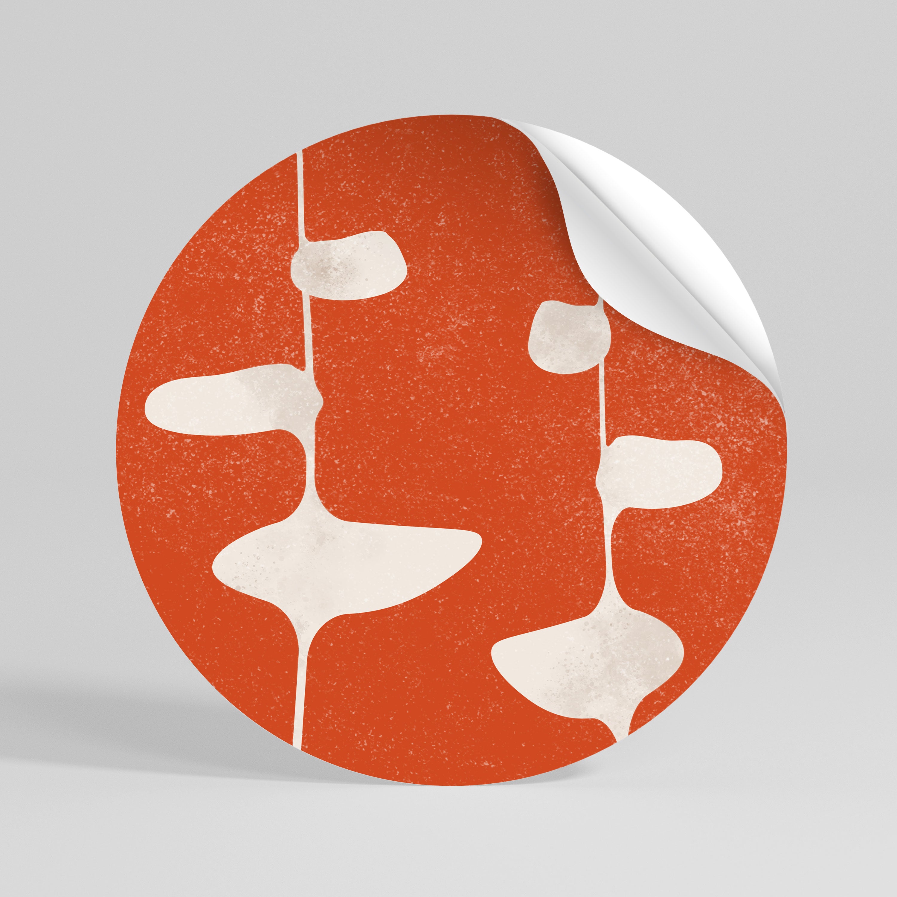 COURAGE MOLD - Autocolante Redondo Removível