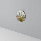 EARTH ELEMENTS Prateleira Oval Decorativa em Efeito Carvalho