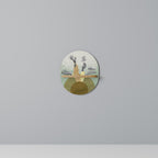 EARTH ELEMENTS Prateleira Oval Decorativa em Efeito Carvalho