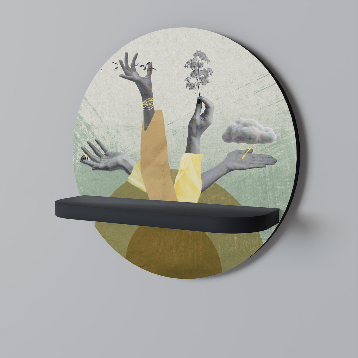 EARTH ELEMENTS Prateleira Artística