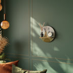 EARTH ELEMENTS Prateleira Redonda Decorativa em Efeito Carvalho