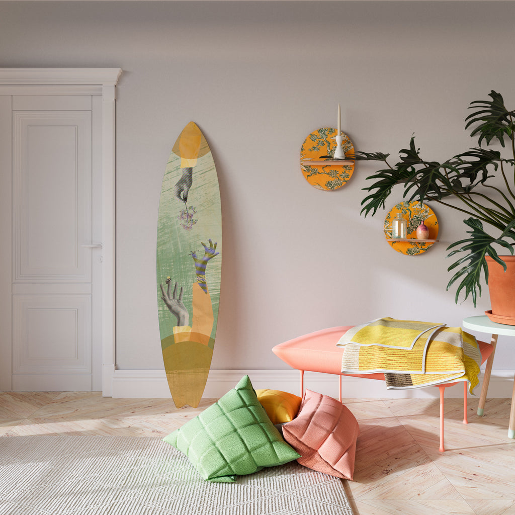 EARTH ELEMENTS Painel Decorativo Prancha de Surf