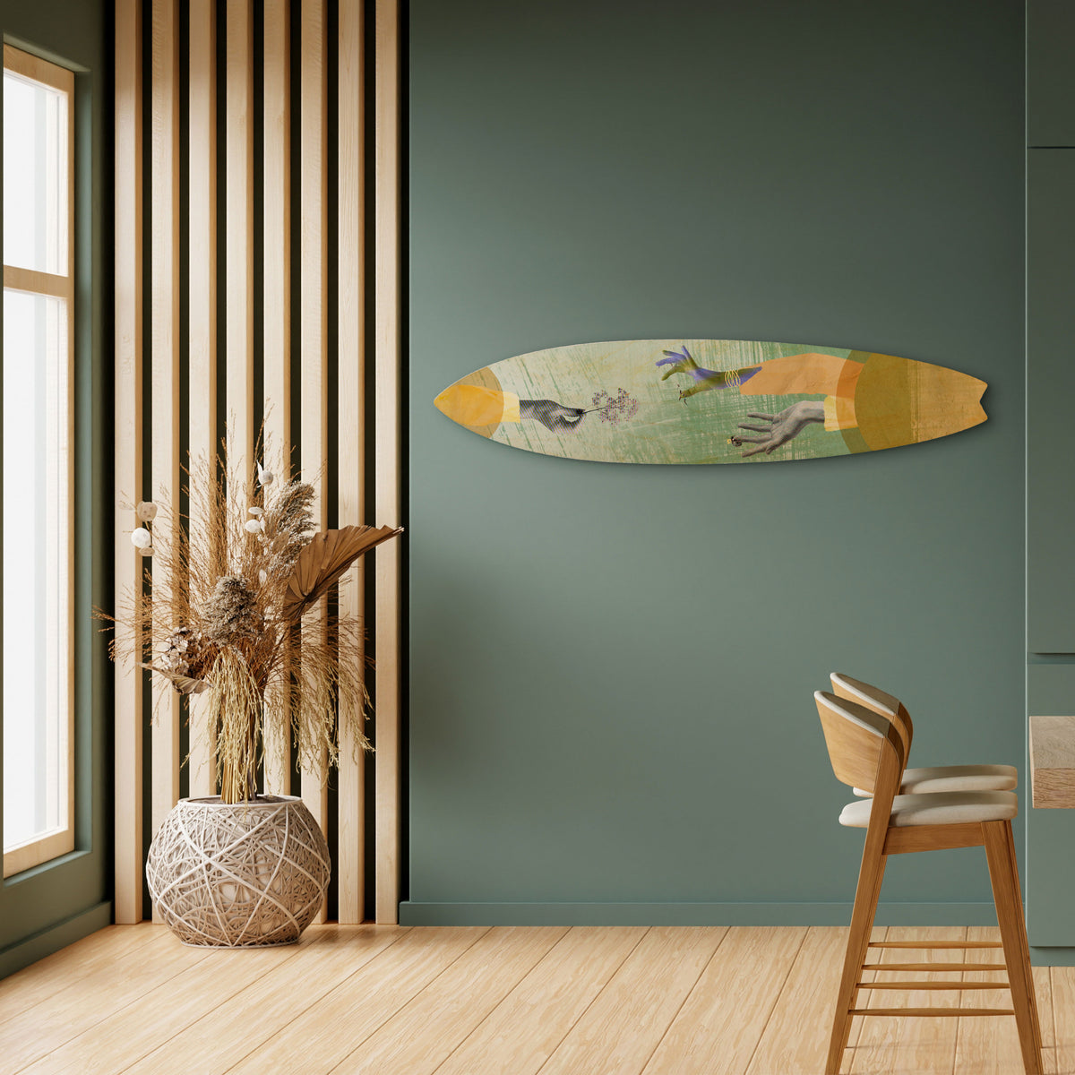 EARTH ELEMENTS Painel Decorativo Prancha de Surf