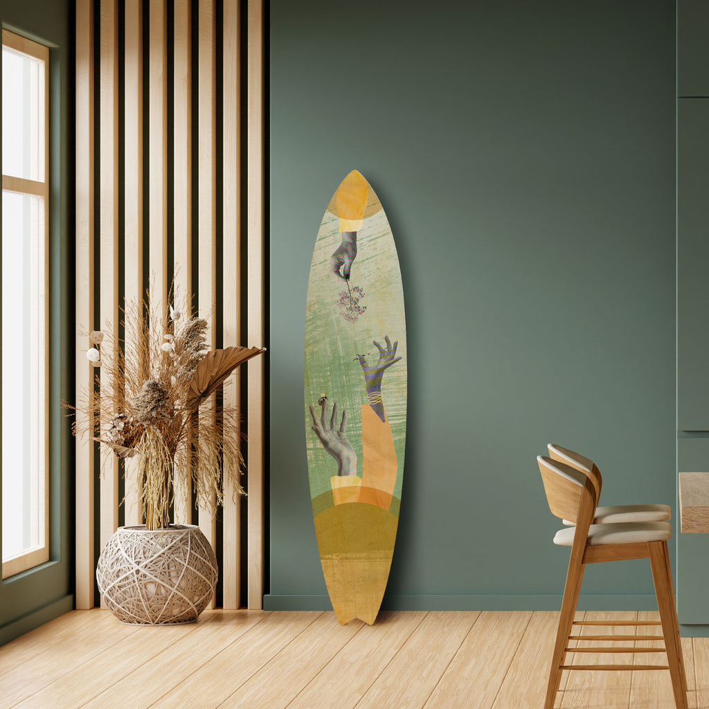 EARTH ELEMENTS Painel Decorativo Prancha de Surf