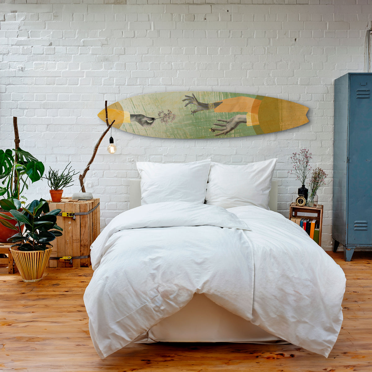 EARTH ELEMENTS Painel Decorativo Prancha de Surf