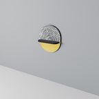 SUNNY TREASURE Prateleira Oval Decorativa em Acabamento Preto