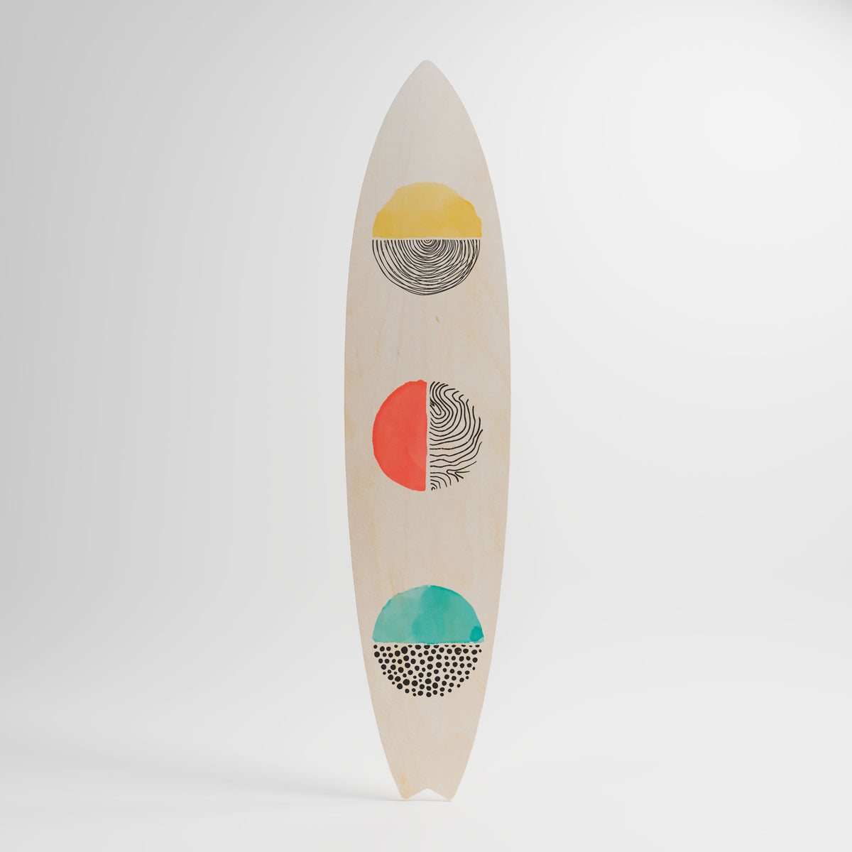 SUNNY TREASURE Painel Decorativo Prancha de Surf