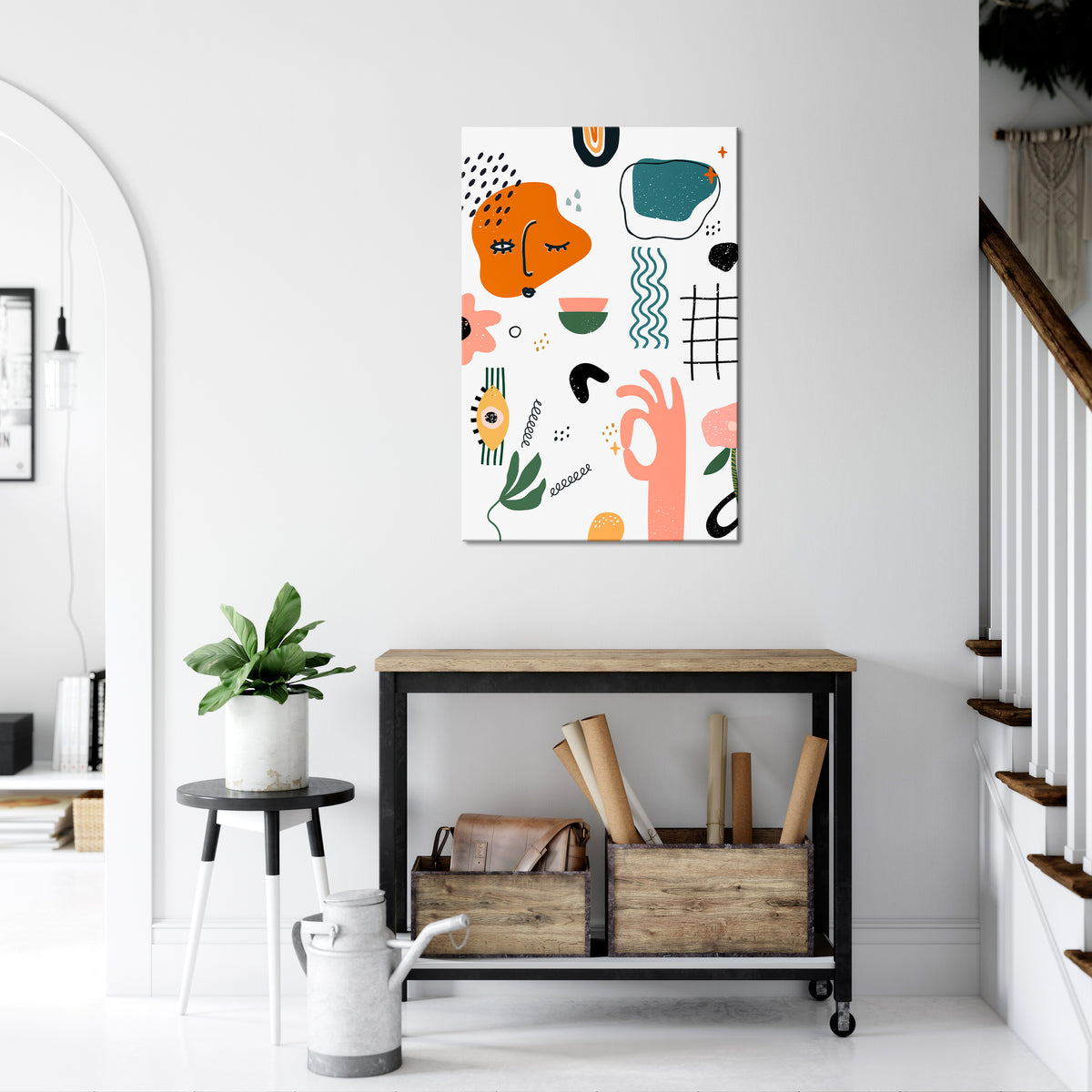 MATISSE WHIMSY Quadro em tela vertical