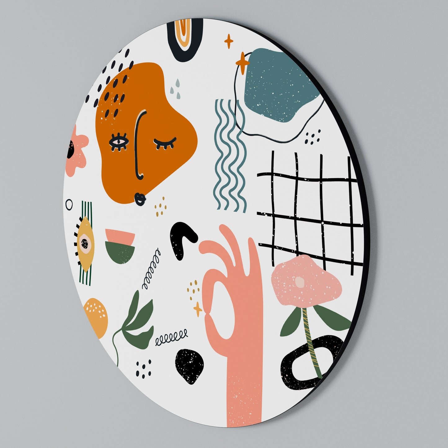 MATISSE WHIMSY Arte de Parede Redonda